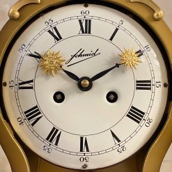 Đồng hồ cổ Boulle thiết kế độc đáo cùng bộ mặt số men la mã và bộ máy vách đồng vàng 