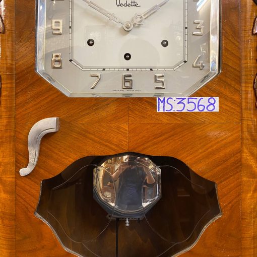Đồng hồ Vedette 8/8 thùng nu mặt số nổi mạ Crom đầy sang trọng