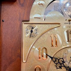 Đồng hồ Howard Miller 12/12 dáng mái sưng trâu bản 5 kim đẹp sang trọng ít gặp