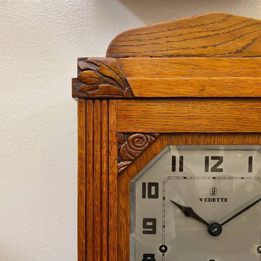 Đồng hồ Vedette 10/10 thùng dài gỗ sồi chơi bản nhạc con bướm vàng nổi tiếng