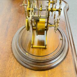 Đồng hồ úp ly Kieninger mặt số la mã đế gỗ cổ điển
