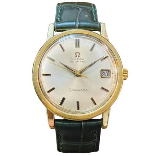Đồng hồ đeo tay Omega Seamaster Cap Gold mặt trải tia