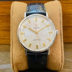 Đồng hồ đeo tay Omega Seamaster kim cọc số vàng automatic