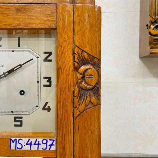 Đồng hồ cổ Vedette 8/8 thùng trạm 2 bông đào chuông hay - Hình ảnh 4