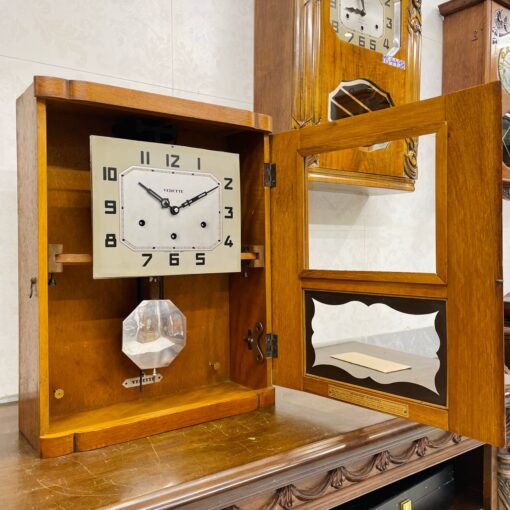Đồng hồ cổ Vedette 8/8 thùng trạm 2 bông đào chuông hay - Hình ảnh 6