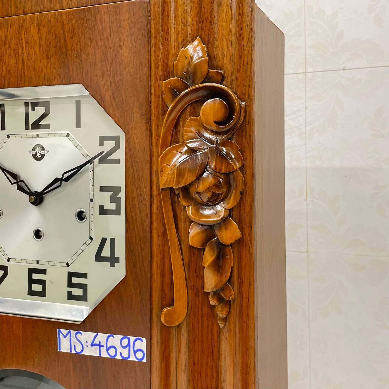 Đồng hồ cổ Odo 30/8 chạm bông đào chuông hay