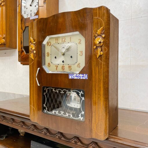 Đồng hồ cổ FFR 8/8 thùng nu đào số nổi - Hình ảnh 3