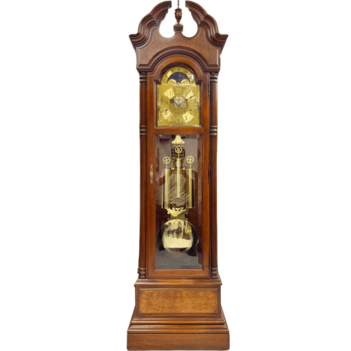 Đồng hồ tủ cây Howard Miller 12/12 mái sừng chơi chuông 3 bản nhạc