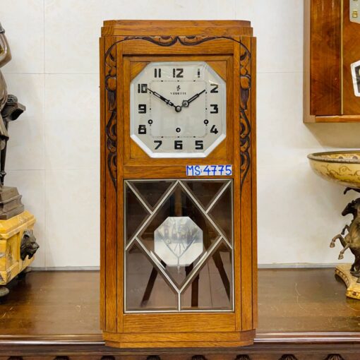 Đồng hồ cổ Vedette 8/8 thùng sồi chuông ngân - Hình ảnh 2