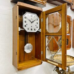 Đồng hồ cổ Vedette 8/8 thùng sồi chuông ngân