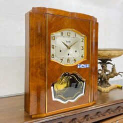 Đồng hồ cổ Vedette 8/8 mặt số nổi vàng ngắt chuông đêm tự động