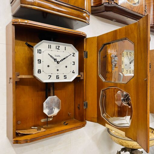 Đồng hồ cổ Vedette 8/8 thùng vân nu lúa mạch - Hình ảnh 6