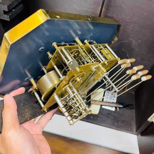Đồng hồ cổ Odo 62/8/5 thùng nu chạm 4 bông đào - Hình ảnh 11