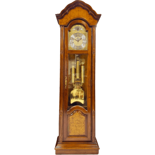 Đồng hồ tủ cây Howard Miller 12/12 mái vòm ốp nu