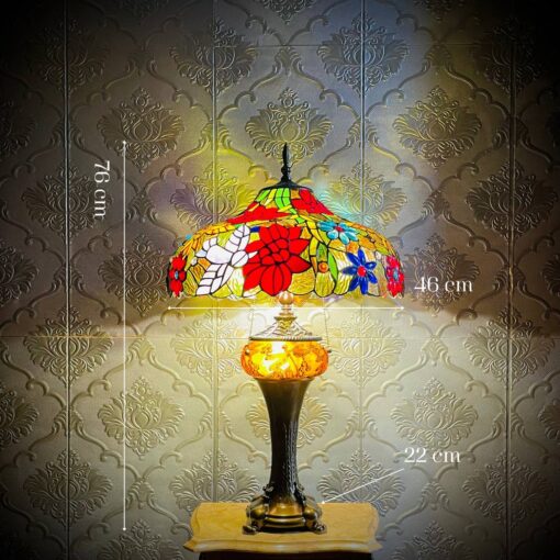 Đèn bàn Tiffany ánh hoa vĩnh cửu - Hình ảnh 2