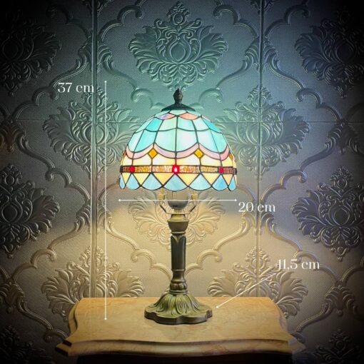 Đèn bàn Tiffany Lam Ngọc Ánh sáng dịu dàng thanh tao - Hình ảnh 2