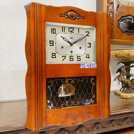 Đồng hồ cổ FFR 8/8 thùng sồi đào chuông hay - Hình ảnh 3