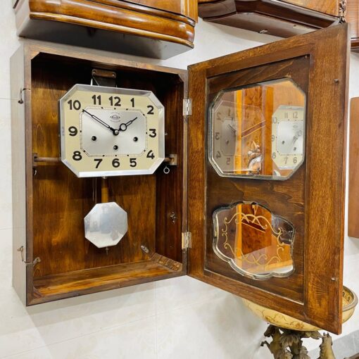 Đồng hồ cổ Girod 8/8 thùng nu chơi chuông 2 bản nhạc - Hình ảnh 3