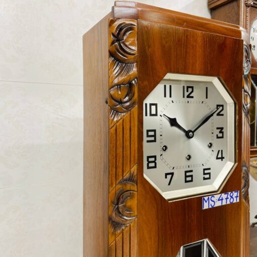 Đồng hồ cổ Junghans 8/8 thùng nu đào kính rào - Hình ảnh 3