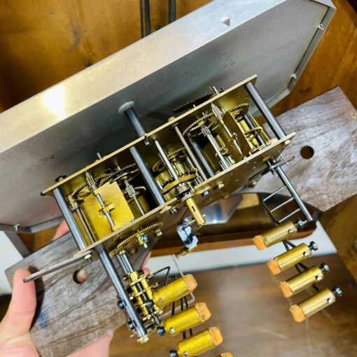 Đồng hồ cổ Odo 54/8 thùng sồi hoa đẹp cổ điển - Hình ảnh 12