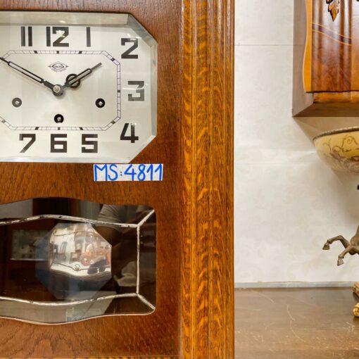 Đồng hồ cổ Girod 8/8 thùng sồi chuông 2 bản nhạc - Hình ảnh 4