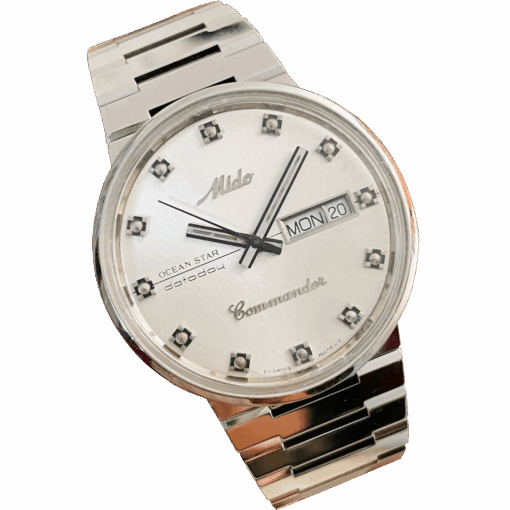Đồng hồ đeo tay Mido Commander automatic 2 ô lịch