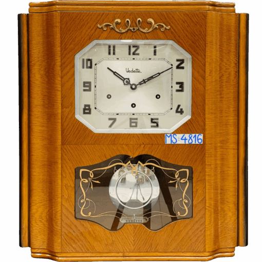Đồng hồ cổ Vedette 8/8 thùng sồi chuông ngân