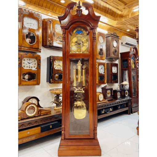 Đồng hồ tủ cây Ridgeway 12/12 mái sừng chuông hay - Ảnh 2