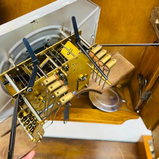 Đồng hồ cổ Vedette 8/8 thùng sồi chuông ngân - Ảnh 14