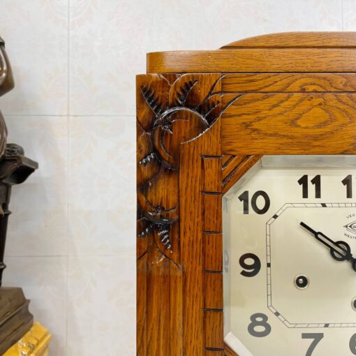 Đồng hồ cổ Girod 8/8 thùng sồi hoa chuông 2 bản nhạc - Ảnh 4
