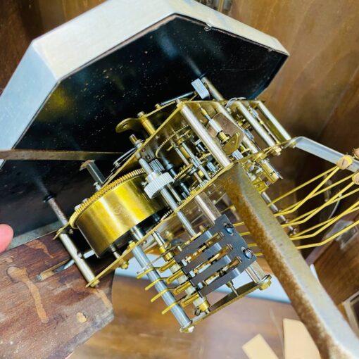 Đồng hồ cổ Girod 8/8 thùng sồi hoa chuông 2 bản nhạc - Ảnh 12