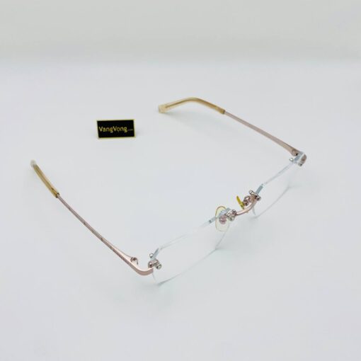 Gọng kính Burberrys màu hồng champagne tinh tế - Ảnh 4