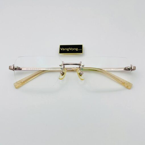 Gọng kính Burberrys màu hồng champagne tinh tế - Ảnh 2