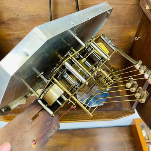 Đồng hồ cổ FFR 8/8 thùng nu mặt số nổi vàng - Ảnh 14