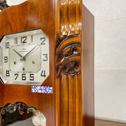 Đồng hồ cổ Odo 62/8 thùng nu đào lượn sóng - Ảnh 5