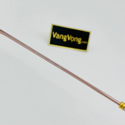 Gọng kính Hoya mạ vàng màu hồng champagne tinh tế - Ảnh 7