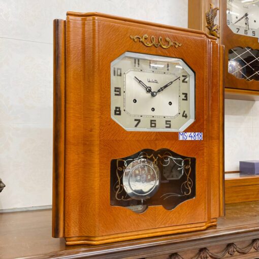 Đồng hồ cổ Vedette 8/8 thùng sồi chuông hay - Ảnh 3