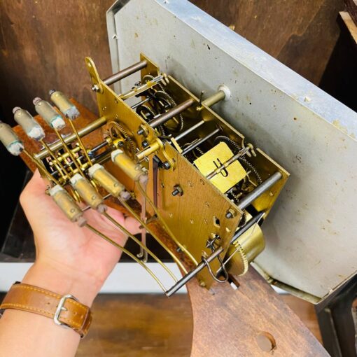 Đồng hồ cổ Odo 54/8 thùng nu nho chuông hay - Ảnh 10