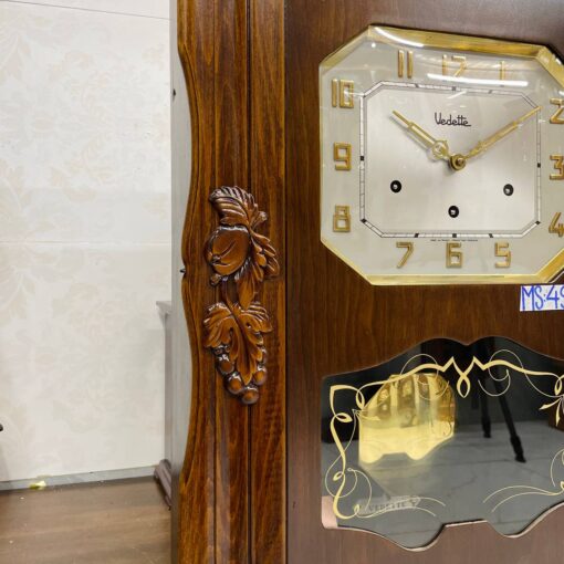 Đồng hồ cổ Vedettee 8/8 thùng nu nho số nổi vàng - Ảnh 4
