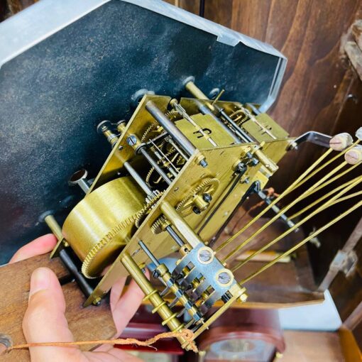 Đồng hồ cổ Odo thùng nu nho chuông hay - Ảnh 11