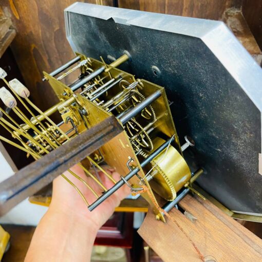 Đồng hồ cổ Odo thùng nu nho chuông hay - Ảnh 12