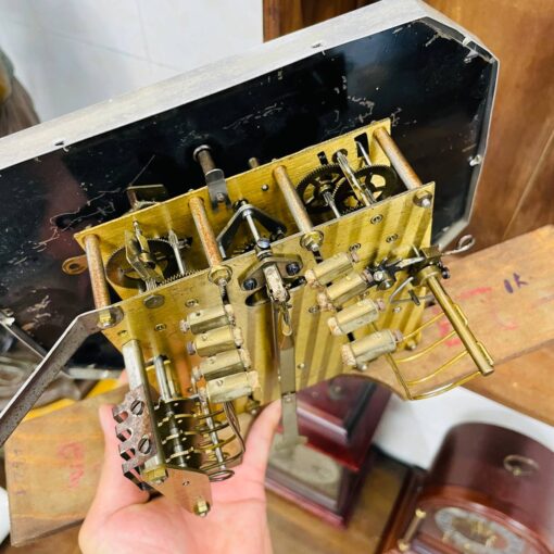 Đồng hồ cổ Girod 8/8 thùng sồi hoa chuông hay - Ảnh 10