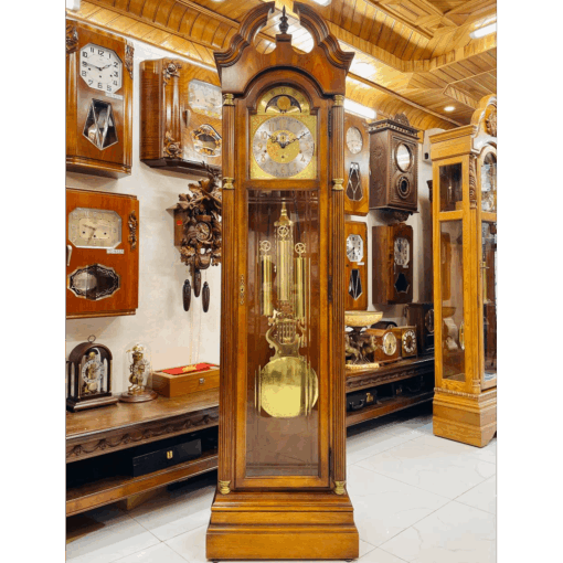 Đồng hồ tủ cây Howard Miller 12/12 mái sừng chơi chuông 3 bản nhạc - Ảnh 2