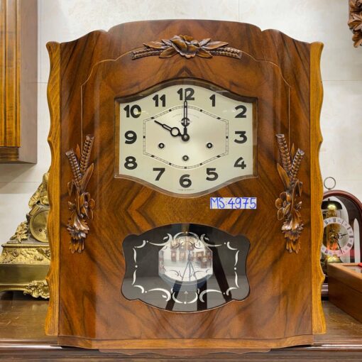 Đồng hồ cổ Odo 57/8 thùng nu lúa mạch chuông hay - Ảnh 2