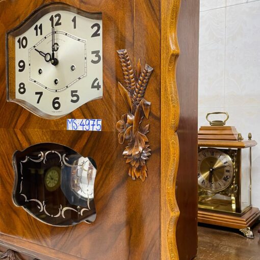 Đồng hồ cổ Odo 57/8 thùng nu lúa mạch chuông hay - Ảnh 4