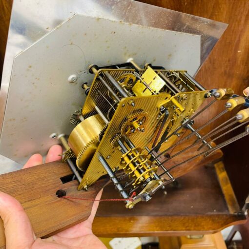 Đồng hồ cổ Odo 57/8 thùng nu lúa mạch chuông hay - Ảnh 10