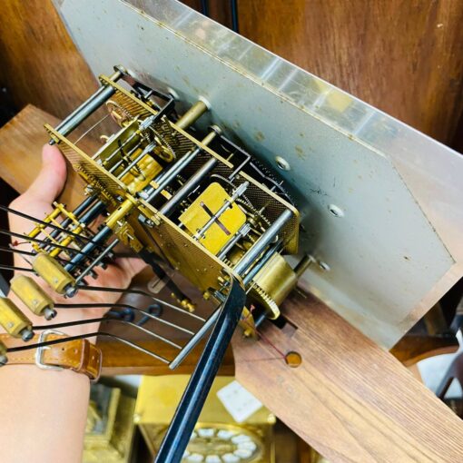 Đồng hồ cổ Odo 57/8 thùng nu lúa mạch chuông hay - Ảnh 12