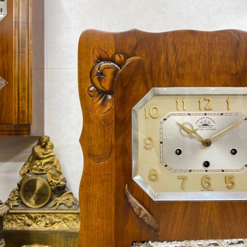 Đồng hồ cổ FFR 8/8 thùng nu đào số nổi vàng - Ảnh 5