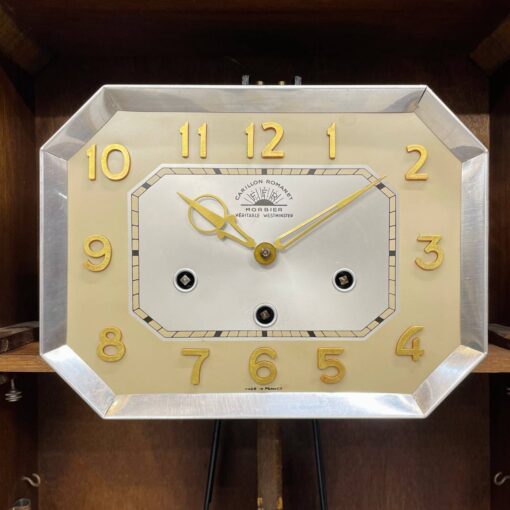 Đồng hồ cổ FFR 8/8 thùng nu đào số nổi vàng - Ảnh 8