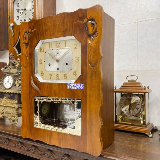 Đồng hồ cổ FFR 8/8 thùng nu đào số nổi vàng - Ảnh 4